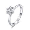 1 carat Moissanite diamond ring